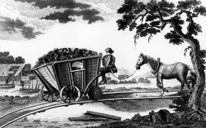 Print of Newcastle Coalwagon 1773 from Arts and Metiers Print of Newcastle Coalwagon 1773 from Arts and Metiers