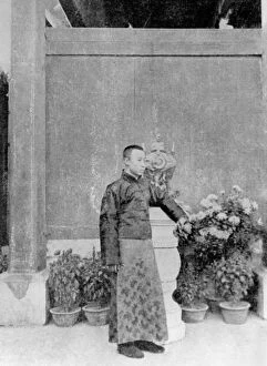 Images Dated 22nd December 2005: Pu Yi, the last emperor of China aged 16 on his wedding day 1922