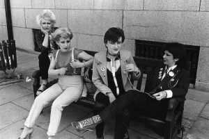 Punks photographed by Colin Jones 1980s 80s women punk social movement fashion Punks photographed by Colin Jones 1980s 80s women punk social movement fashion