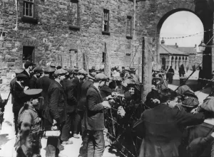 Relatives allowed to visit the prisoners in the Richmond Barracks, Dublin, three times a week Relatives allowed to visit the prisoners in the Richmond Barracks, Dublin, three times a week
