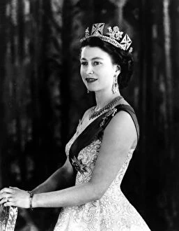Queen Elizabeth II Collection: A Royal Command Portrait at Buckingham Palace