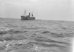 A Scarborough herring trawler in the north sea 1931 Fish where the fish are A Scarborough herring trawler in the north sea 1931 Fish where the fish are