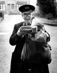 For seventeen years Mr Harold Smith has been a postman and he lives and works in Sidcup For seventeen years Mr Harold Smith has been a postman and he lives and works in Sidcup
