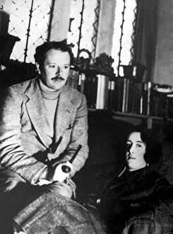 Sir Harold Nicolson and his wife writer Vita Sackville West at their home in Sissinghurst
