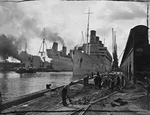 Titanic and Ocean Liners Gallery: Southampton prepares for increase Transatlantic traffic. The scene at Southampton today