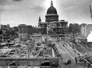 Development Gallery: St Pauls Cathedral dominates the view of the area north of Cannon Street (left) Rebuilding