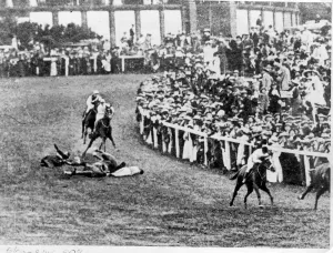 Suffragette Prints: Print of The Derby at Epsom, 1913