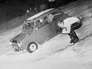 Skiing Collection: Turku, Finland : its manpower versus horsepower in the meeting of champions