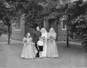 The wedding of Robert W Barnard ( RACS ) and Miss Frances Mullet in New Eltham, Kent The wedding of Robert W Barnard ( RACS ) and Miss Frances Mullet in New Eltham, Kent