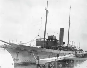 World Flight vessel seized in US The steamer Frontiersman, owned by the Legion of Frontiersmen