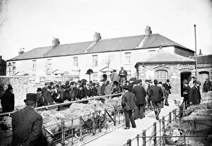 Related Images Collection: Cattle Market, Castle Hill, Truro, Cornwall. About 1920