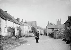 Images Dated 10th September 2018: Chapel Street, Probus, Cornwall. Early 1900s