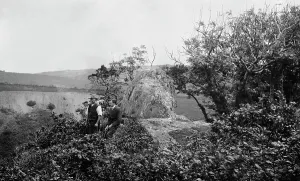 Charles Mannell and George Penrose admiring the view at Chapel Rock Charles Mannell and George Penrose admiring the view at Chapel Rock