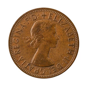 Copper Alloy Pre-decimal One Penny (1d) Coin, England
