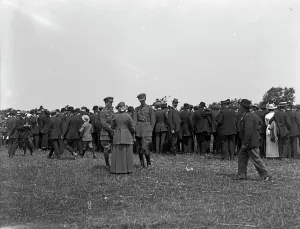 Crowd at unveiling of the Kenwyn War Memorial, junction of Kenwyn Hill and Knights Hill Crowd at unveiling of the Kenwyn War Memorial, junction of Kenwyn Hill and Knights Hill