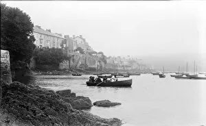 Images Dated 13th February 2017: The ferry, Flushing, Cornwall. Around 1910