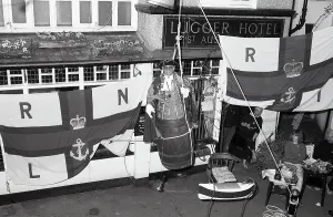 Lifeboat Gallery: Fowey Town Crier, Fowey, Cornwall. July 1992