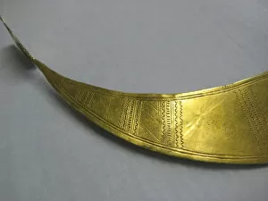 Images Dated 21st May 2012: Detail of Gold Lunula, Early Bronze Age, St Juliot, Cornwall