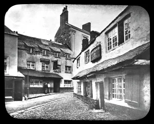 The Golden Lion and George and Dragon Inn, Market Place, St Ives, Cornwall. Around 1873 The Golden Lion and George and Dragon Inn, Market Place, St Ives, Cornwall. Around 1873