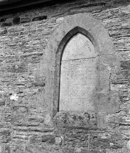 Inscribed plaque set in wall of Board School, School Hill, Shortlanesend, Kenwyn Inscribed plaque set in wall of Board School, School Hill, Shortlanesend, Kenwyn