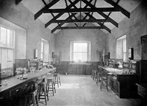 Schools Collection: Interior of Probus School, Cornwall. Probably early 1900s