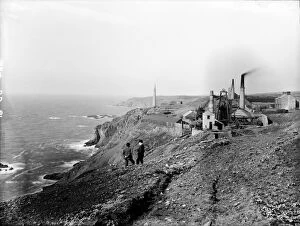 Images Dated 12th May 2016: Levant mine, St Just in Penwith, Cornwall. Late 1800s