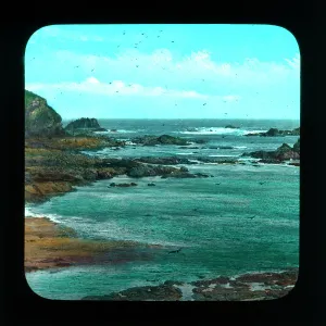 The Lizard showing Man of War rocks, Landewednack, Cornwall. 1880s The Lizard showing Man of War rocks, Landewednack, Cornwall. 1880s