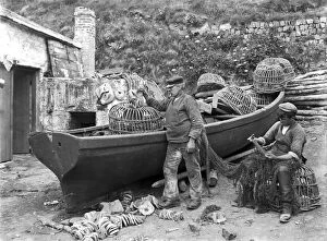 Fishing Collection: Mullion Cove (Porth Mellin), Mullion, Cornwall. 13th June 1908