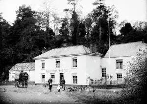 The Norway Hotel, Perranarworthal, Cornwall. 1905 or 1906 The Norway Hotel, Perranarworthal, Cornwall. 1905 or 1906