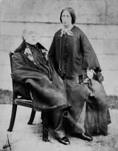 England Prints: Print of Sir Charles Lemon with his niece Louisa Ann Dyke