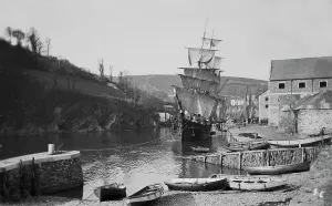 East Looe Quay Print, circa 1900