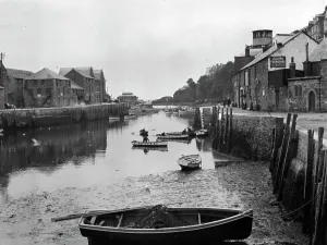 Print of The River Looe, Cornwall, circa 1920
