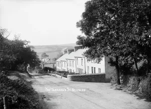 Queen Victoria Prints: Print of Victoria Terrace, Terras Road, St Stephen in Brannel, Cornwall