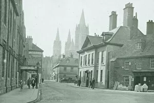 Fashion Gallery: Princes Street, with the first Great House and Trevail Monumental Masons, Truro, Cornwall. 1920s