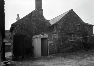 Rear view of Empacombe House, Mount Edgcumbe estate, Maker, Cornwall. 1962 Rear view of Empacombe House, Mount Edgcumbe estate, Maker, Cornwall. 1962