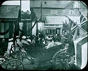 The Royal Visit by the Prince and Princess of Wales, Grampound Road, Cornwall. 15th July 1903