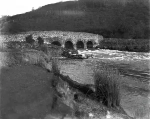 Sett Bridge, Ruan Lanihorne, Cornwall. Probably 1910s Sett Bridge, Ruan Lanihorne, Cornwall. Probably 1910s