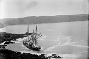 Cliffs Gallery: The ship, Bay of Panama, Falmouth, Cornwall. March 1891