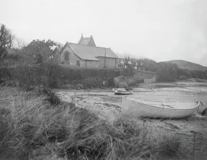 St Michaels Church, Porthilly, St Minver, Cornwall. Probably early 1900s St Michaels Church, Porthilly, St Minver, Cornwall. Probably early 1900s