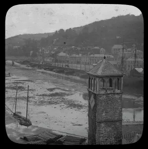 View up river, Looe, Cornwall. Around 1900 View up river, Looe, Cornwall. Around 1900