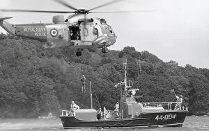 Images Dated 21st August 2017: Visit to Fowey by Prime Minister, Cornwall. June 1990