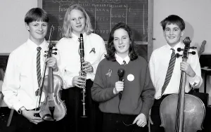 Young Musicians, Fowey, Cornwall. December 1992 Young Musicians, Fowey, Cornwall. December 1992