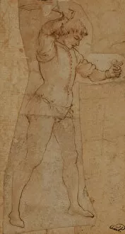 Draw Gallery: Youth Brandishing a Cutlass, Maso Finiguerra (1426-1464)