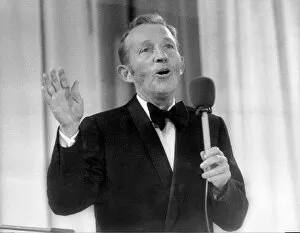 Images Dated 30th August 1977: Bing Crosby Performs at the Momarkedet Opening Show
