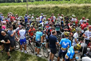 CYCLING-FRA-TDF2018-PROTEST CYCLING-FRA-TDF2018-PROTEST