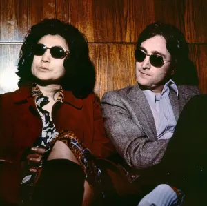 John Lennon and his wife Yoko Ono pose, 1968 John Lennon and his wife Yoko Ono pose, 1968