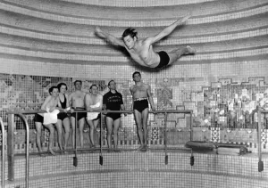 Johnny Weissmuller Diving Action Johnny Weissmuller Diving Action