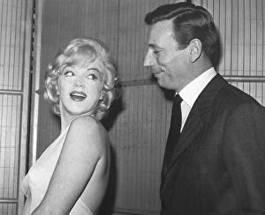 Celebrity & People Collection: Marilyn Monroe and her Co-star Yves Montand