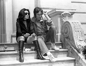 Music legend John Lennon Yoko Ono Pose Cannes 1971