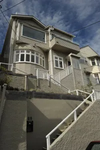 <b class=qtipBold><figcaption>New Zealand-Wellington-Feature</figcaption></b><br>Wooden houses in the suburb of Mount Victoria in Wellington, NZ. AFP PHOTO/Peter PARKS / AFP PHOTO / PETER PARKS<br><em>© Copyright Agence France-Presse (AFP) - All Rights Reserved</em> New Zealand-Wellington-Feature